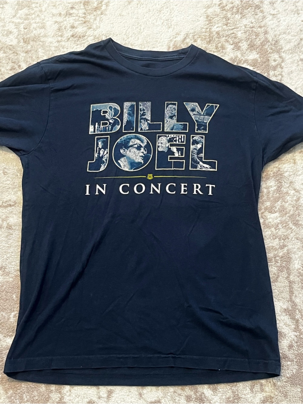 Billy Joel 2019 Concert Tour Shirt Mens Large Barking Irons Navy Graphic Tee